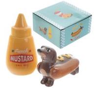 Saucisse Chien Sel et Poivre Set Multicolore G