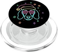 Saucisse de Chien Wiener avec Visage de Teckel PopSockets PopGrip pour MagSafe