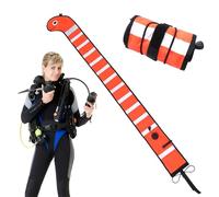 Saucisse de sécurité de plongée, bouée de marquage de plongée en apnée - Saucisse de sécurité réfléchissante de Dessin animé - Bouées de marquage en Nylon Mignonnes, saucisses de Haute visibi