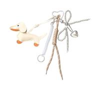 Saucisse Dog Course Des Porte-clés Keadchains Fashion Mélangers Pu Keychain Car Key Rings For Back Backback Decoration Bows Cortes Clés Corchets Sausage Pour Chien Chien Trèfle Charme Jolie Chaîne