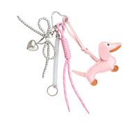 Saucisse Dog Course Des Porte-clés Keadchains Fashion Mélangers Pu Keychain Car Key Rings For Back Backback Decoration Bows Cortes Clés Corchets Sausage Pour Chien Chien Trèfle Charme Jolie Chaîne