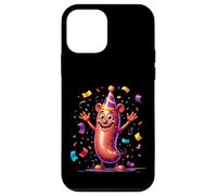Saucisse Joyeuse avec Chapeau de fête Coque pour iPhone 12 Mini