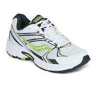 Saucony Ride Millenium,Chaussures de course unisexe S70812-49,Blanc Argent Jaune,Mesh Respirant,Semelle en caoutchouc, Blanc Argent Jaune, 45 EU