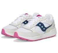 Saucony Baskets Eclipse Kidz Unisexes pour Enfant, Blanc/Bleu Marine/Rose, 5 Big Kid