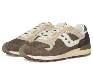 Saucony Baskets en Cuir Shadow 5000 Vertes, Grises