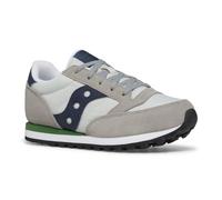 Saucony Baskets Jazz Original Unisexes pour Enfant, Gris, Bleu Marine, Vert, 38/38.5 EU
