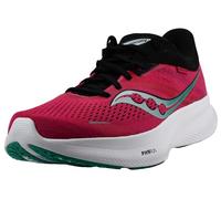 Saucony Baskets Ride 16 pour Femme, Rose/Noir, 42 EU