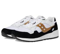Saucony Baskets Shadow 5000 unisexes pour adulte, Blanc/noir/doré, 10 Women/8.5 Men