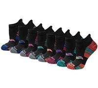 Saucony Chaussettes athlétiques Multipack Performance Talon Tab pour Femme, Couleurs foncées Assorties (8 Paires), M (Lot de 8)