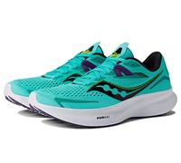 Saucony Chaussures de Course Ride 15 pour Femme, Menthe Froide/Acide, 40.5 EU