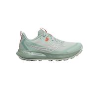 Saucony - Chaussures de trail - Peregrine 15 Mist/Aloe pour Femme - Taille 38.5 - Gris Gris 38.5