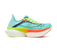 Saucony Endorphin Elite 2 Chaussure de compétition Unisex-turquoise, orange, Taille 44,5