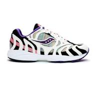 Saucony Grid Azura 2000 Baskets pour Femme Blanc Noir Fluo | Style de Course rétro | Modèle S70490-1 | EU 37