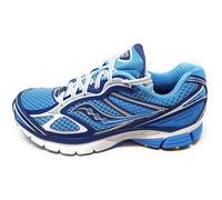 Saucony Guide 7, chaussures de course modèle S60936-1, bleu marine et bleu clair, maille respirante, technologie Progrid,semelle en caoutchouc, Bleu marine et bleu, 40 EU