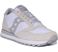 Saucony Homme Jazz Original Chaussures, Blanc/Gris, 41 EU