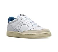 Saucony, Jazz Court, Chaussures Mode Casual Cuir, White Blue, 42.5 EU