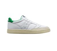 Saucony, Jazz Court, Chaussures Mode Casual Cuir, White Green, 41 EU