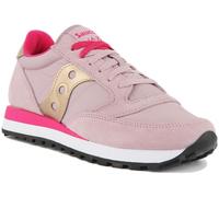 Saucony Jazz Original À Lacets Années 80 Rétro Femmes Baskets Rose UK 3 - 8