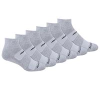 Saucony Lot de 12 paires de chaussettes de course pour homme, Gris (6 paires).