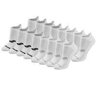 Saucony Lot de 16 paires de chaussettes de course à pied pour femme, Blanc basique (16 paires), S