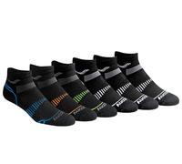 Saucony Lot de 4 paires de chaussettes en maille respirante et confortable pour homme, Black Fashion (6 paires), Large