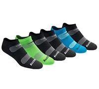 Saucony Lot de 6 paires de chaussettes de course pour homme, Black Fashion (6 paires), 6-9