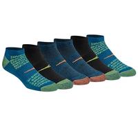 Saucony Lot de 6 paires de chaussettes invisibles en maille respirante pour homme Bleu marine Taille L, Navy Fashion Repreve (6 paires), Large