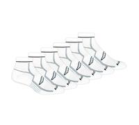 Saucony Lot de chaussettes Bolt Performance Quarter pour homme, Blanc (6 paires), X-Large