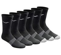 Saucony Men's Big & Tall Run Dry Athletic Crew Socks, Black (6 Pairs), Shoe Size: 13-15