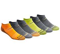 Saucony Men's Multi-Pack Mesh Ventilating Comfort Fit Performance No-Show Socks