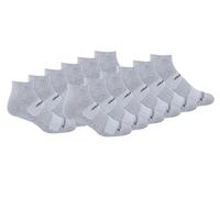 Saucony Men's Multi-Pack Mesh Ventilating Comfort Fit Performance Quarter Socks (6, Grey (12 Pairs), Shoe Size: 8-12