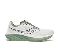 Saucony Men's Ride 18 Sneaker, White/Olivine, 9.5