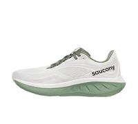 Saucony Men's Ride 18 Sneaker, White/Olivine, 9.5