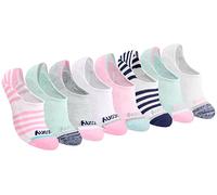 Saucony No Show Cushioned Invisible Liner Socks, Available in S-l (8, 16 Chaussettes, Assortiment Tendance (8 Paires), M (Lot de 8) Femme
