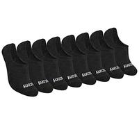 Saucony No Show Cushioned Invisible Liner Socks, Available in S-l (8, 16 Chaussettes de Course, Noir Basique (8 Paires), M (lot Femme