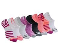 Saucony No Show Cushioned Invisible Liner Socks, Available in S-l (8, 16 Chaussettes doublées, Berry (8 Paires), Shoe Size: 4-7 (lot Femme