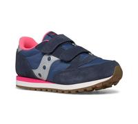 Saucony Originals Jazz Double HL Basket, Bleu Marine, Argent, Rose, 36.5 EU