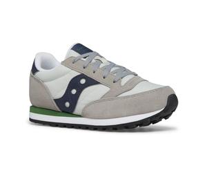 Saucony Originals Mixte Enfant Jazz Original Basket, Gris, Bleu Marine, Vert, 32 EU