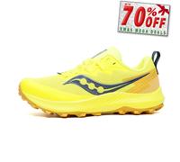 Saucony Peregrine 14 Chaussures De Course Pour Hommes Tout Terrain Jaune