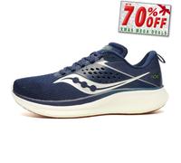 Saucony Ride 17 Hommes Chaussures Course Fitness Gym Sport Performance Marine