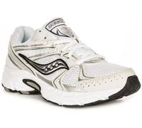 SAUCONY Ride Millennium Métallique Y2K Hommes Baskets en Blanc Argent UK 6 - 10
