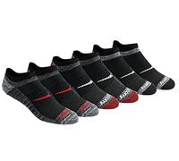 Saucony Rundry Bolt Performance No-Show Socks, Available in M-XXL (6, 12, 18 Chaussettes de Course, Rouge Assorti (6 Paires), Large (Lot de 6) Homme