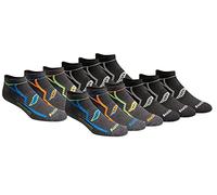 Saucony Rundry Bolt Performance No-Show Socks, Available in M-XXL (6, 18 Chaussettes de Course, Gris (12 Paires), L (lot Homme