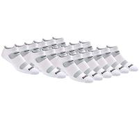 Saucony Chaussettes de Sport en Maille Respirante pour Plus de Confort, Blanc (18 Paires), L (lot Homme