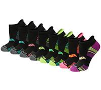 Saucony Rundry Performance Heel Tab Athletic Socks, Available in S-l (8, 16, 24 Chaussettes de Course, Noir, Assorti (8 Paires), Shoe Size: 5-7 (Lot de 8) Femmes
