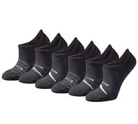 Saucony RunDry Performance Selective Cushion Chaussettes pour femme, disponibles en tailles S-L (6, 12 paires), Baskets noires assorties (6 paires), Medium