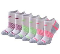 Saucony Rundry Performance Selective Cushion Socks, Available in S-l (6, 12 Chaussettes, Blanc Assorti (6 Paires), L (Lot de 6) Femme