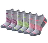 Saucony Rundry Performance Selective Cushion Socks, Available in S-l (6, 12 Chaussettes, Gris Assorti (6 Paires), S (Lot de 6) Femme