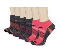Saucony Rundry Performance Selective Cushion Socks, Available in S-l (6, 12 Chaussettes, Noir Vif (6 Paires), S (Lot de 6) Femme