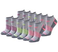 Saucony Rundry Performance Selective Cushion Socks, Available in S-l (6, Chaussettes, Gris Assorti (12 Paires), 3-8 (lot Femme